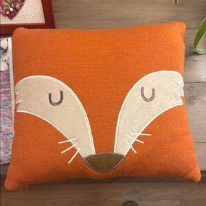 Pottery barn kids Orange Fox Decorative Pillow